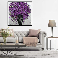 Charger l'image dans la galerie, Fleur d’huile - diamant rond complet - 30x30cm