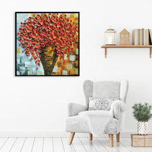 Charger l'image dans la galerie, Fleur d’huile - diamant rond complet - 30x30cm