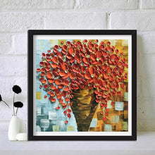 Charger l'image dans la galerie, Fleur d’huile - diamant rond complet - 30x30cm