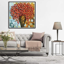 Charger l'image dans la galerie, Fleur d’huile - diamant rond complet - 30x30cm