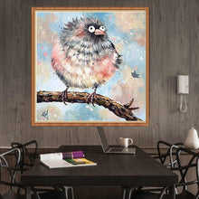 Charger l'image dans la galerie, Oiseau - diamant rond complet - 30x30cm