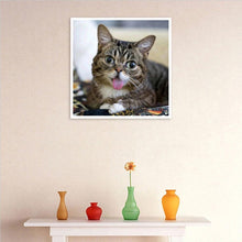 Charger l'image dans la galerie, Chat - peinture en diamant complet - 30x30cm