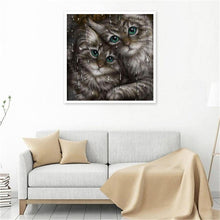 Charger l'image dans la galerie, Chat - peinture en diamant complet - 30x30cm
