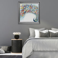 Charger l'image dans la galerie, Peafowl - diamant rond complet - 30x30cm