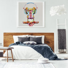 Charger l'image dans la galerie, Grenouille de musique - diamant rond complet - 30x30cm