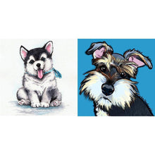 Charger l'image dans la galerie, Chien - diamant rond complet - 30x30cm