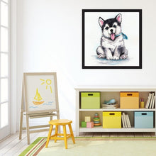 Charger l'image dans la galerie, Chien - diamant rond complet - 30x30cm