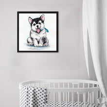 Charger l'image dans la galerie, Chien - diamant rond complet - 30x30cm