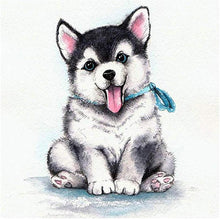 Charger l'image dans la galerie, Chien - diamant rond complet - 30x30cm