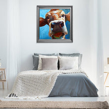 Charger l'image dans la galerie, Bovins - diamant rond complet - 30x30cm