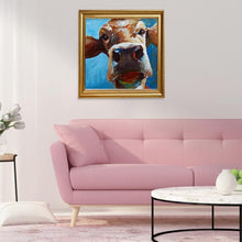 Charger l'image dans la galerie, Bovins - diamant rond complet - 30x30cm