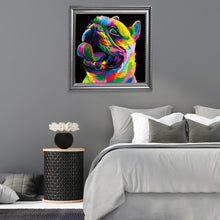 Charger l'image dans la galerie, Chien - diamant rond complet - 30x30cm