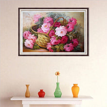 Charger l'image dans la galerie, Fleurs - peinture en diamant complet - 40x30cm