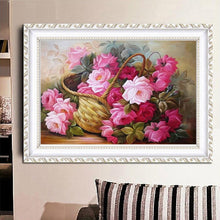Charger l'image dans la galerie, Fleurs - peinture en diamant complet - 40x30cm