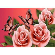 Charger l'image dans la galerie, Fleurs - peinture en diamant complet - 40x30cm