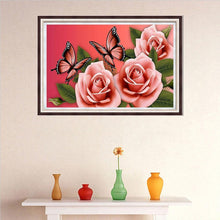 Charger l'image dans la galerie, Fleurs - peinture en diamant complet - 40x30cm