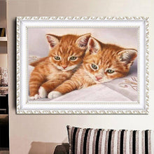 Charger l'image dans la galerie, Chat - peinture en diamant complet - 40x30cm