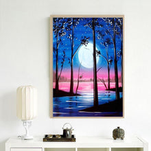 Charger l'image dans la galerie, Lune - diamant plein rond - 30x40cm