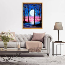 Charger l'image dans la galerie, Lune - diamant plein rond - 30x40cm