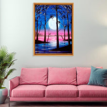 Charger l'image dans la galerie, Lune - diamant plein rond - 30x40cm