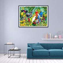 Charger l'image dans la galerie, Perroquets - peinture en diamant complet - 40x30cm