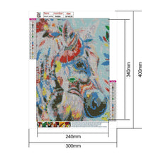 Charger l'image dans la galerie, Cheval - diamant rond complet - 30x40cm