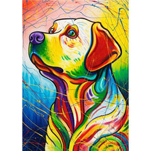 Charger l'image dans la galerie, Chien - diamant rond complet - 30x40cm