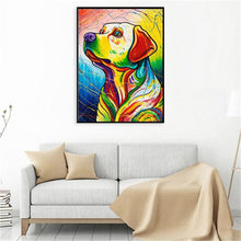 Charger l'image dans la galerie, Chien - diamant rond complet - 30x40cm