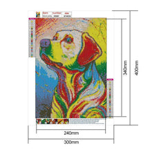 Charger l'image dans la galerie, Chien - diamant rond complet - 30x40cm