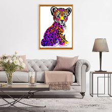Charger l'image dans la galerie, Léopard - diamant rond complet - 30x40cm