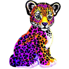 Charger l'image dans la galerie, Léopard - diamant rond complet - 30x40cm