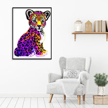 Charger l'image dans la galerie, Léopard - diamant rond complet - 30x40cm