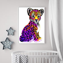 Charger l'image dans la galerie, Léopard - diamant rond complet - 30x40cm