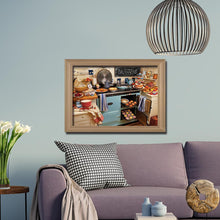 Charger l'image dans la galerie, Cuisine - diamant rond complet - 40x30cm