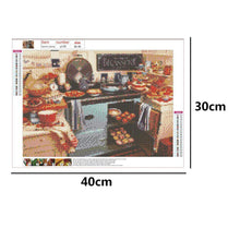 Charger l'image dans la galerie, Cuisine - diamant rond complet - 40x30cm