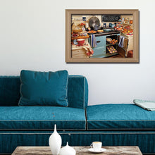 Charger l'image dans la galerie, Cuisine - diamant rond complet - 40x30cm