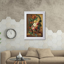 Charger l'image dans la galerie, Fleur - diamant rond complet - 40x30cm