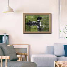 Charger l'image dans la galerie, Oiseau de plongée - diamant rond complet - 40x30cm