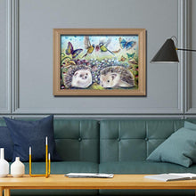 Charger l'image dans la galerie, Hérisson - diamant rond complet - 40x30cm