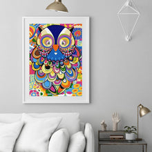 Charger l'image dans la galerie, Chambre à chouette - diamant rond complet - 30x40cm