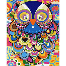 Charger l'image dans la galerie, Chambre à chouette - diamant rond complet - 30x40cm