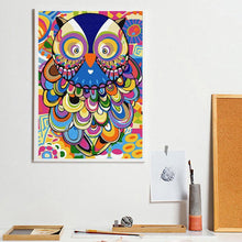 Charger l'image dans la galerie, Chambre à chouette - diamant rond complet - 30x40cm