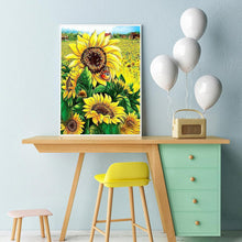 Charger l'image dans la galerie, Tournesol - peinture en diamant complet - 30x40cm