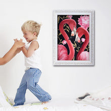 Charger l'image dans la galerie, Oiseau rose - peinture complète de diamant - 40x30cm