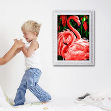 Charger l'image dans la galerie, Oiseau rose - peinture complète de diamant - 40x30cm