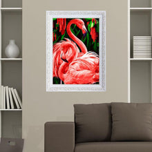 Charger l'image dans la galerie, Oiseau rose - peinture complète de diamant - 40x30cm