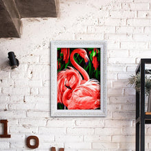 Charger l'image dans la galerie, Oiseau rose - peinture complète de diamant - 40x30cm