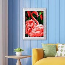 Charger l'image dans la galerie, Oiseau rose - peinture complète de diamant - 40x30cm