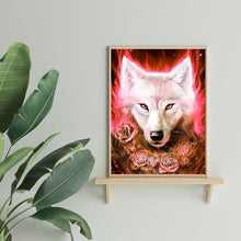 Charger l'image dans la galerie, Loup - diamant rond complet - 30x40cm