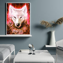 Charger l'image dans la galerie, Loup - diamant rond complet - 30x40cm